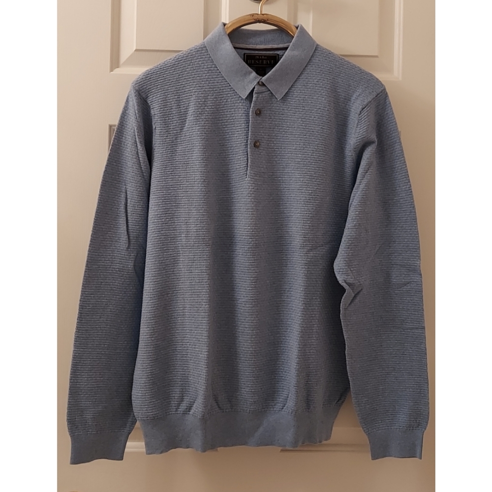 NEW | JoS A Bank Reserve Sweater Cotton & Silk